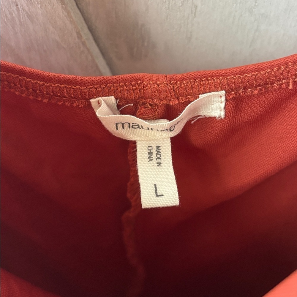 Maurices Vibrant Terracotta Slip Dress - Picture 2 of 6